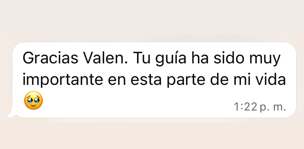 Testimonio real - Valentina